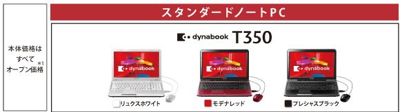 dynabook T350主要スペック