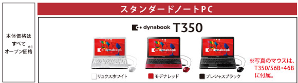 スタンダードノートPC dynabook T350 トップページ