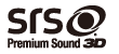 SRS Premium Sound 3D(TM)ロゴ