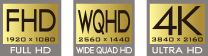 FHD,WQHD,4K