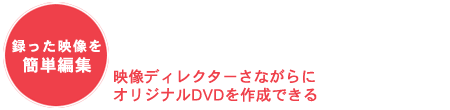 �^�����f�����ȒP�ҏW�F�f���f�B���N�^�[���Ȃ���ɃI���W�i��DVD���쐬�ł���
