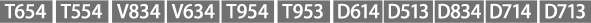 [T654][T554][V834][V634][T954][T953][D614][D513][D834][D714][D713]