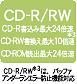 CD-R/RWF CD-Rݍő24{ACD-RWő10{*3ACD-ROMǏoő24{@CD-R/RW*3̓obt@A_[G[h~@\Ή