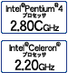 Intel(R) Pentium(R)4 vZbT2.80CGHzAIntel(R) Celeron(R)vZbT2.20GHz