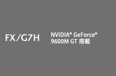 FX/G7H NVIDIA® GeForce® 9600M GT