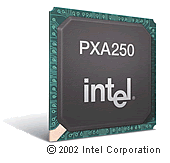 Intel® PXA250AvP[VEvZbT400MHz̉摜 © 2002 Intel Corporation