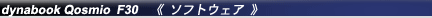 dynabook Qosmio F30@\tgEFA