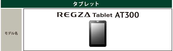 タブレット REGZA Tablet AT300 トップページ