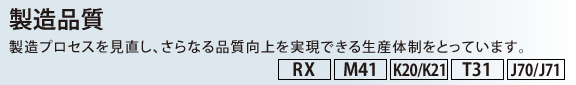 [i]@vZXAȂił鐶Y̐ƂĂ܂B[RX] [M41]mK20/K21n[T31] [J70/J71n