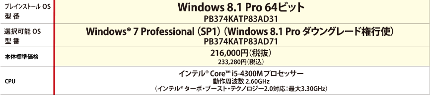 TOSHIBA dynabook B374 Core i7 16GB 新品SSD480GB スーパーマルチ 無線LAN Windows10 64bitWPSOffice 17.3インチ パソコン ノートパソコン