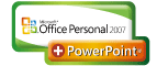 [RX1/T8E]Office Personal 2007 + PowerPoint 2007を搭載