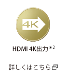 HDMI 4K出力＊2