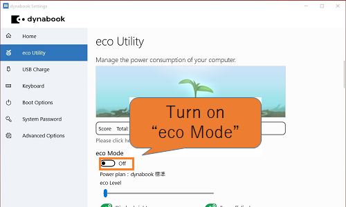  How to Set the eco Mode