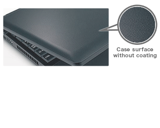 Case surface without coating