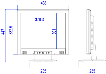 TFT液晶ディスプレイ19型-A（IPCD057A/IPCD057A3）仕様