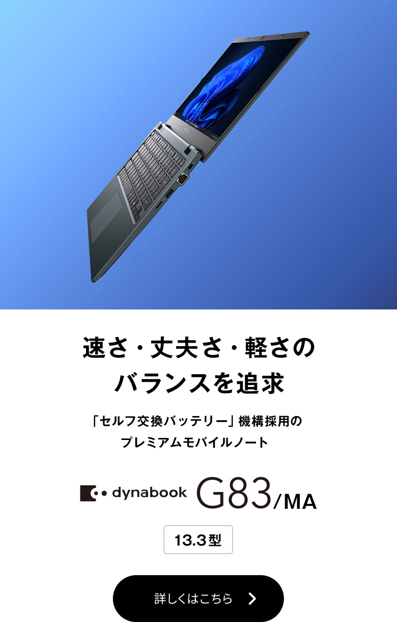 驚速 SSD/HDD i5 M16G Win11 Office2021 ビジネス ビジネスPCラインアップ | dynabook（ダイナブック公式）