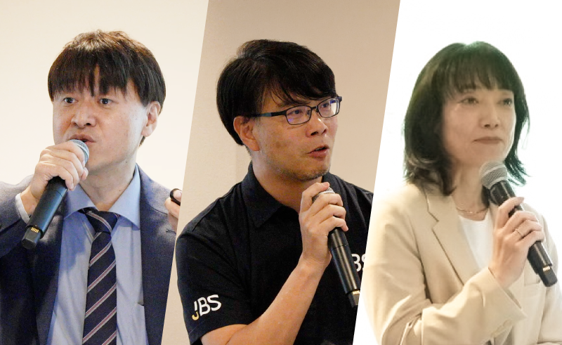 日本マイクロソフト株式会社 イノベーションハブ シニアテクニカルスペシャリスト 塚本 浩徳 氏／日本ビジネスシステムズ株式会社 AI トランスフォーメーション 事業本部長 松尾 邦孝 氏／Dynabook株式会社 マーケティング＆商品企画統括部 副統括部長 貞末 文子