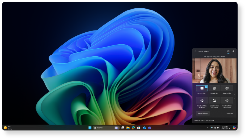 Windows スタジオ エフェクト