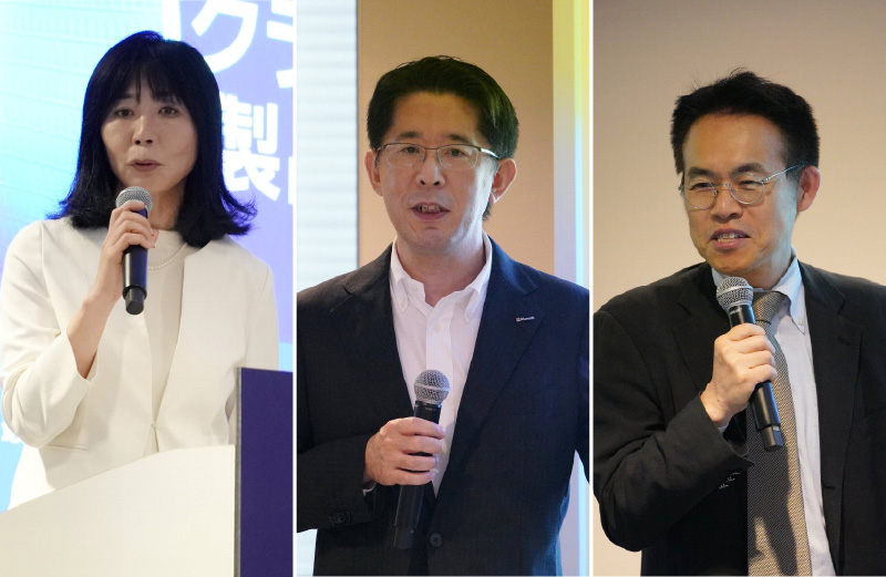 町田 奈穂 氏（左）・平井 健裕 氏（中）・杉野 文則（右）
