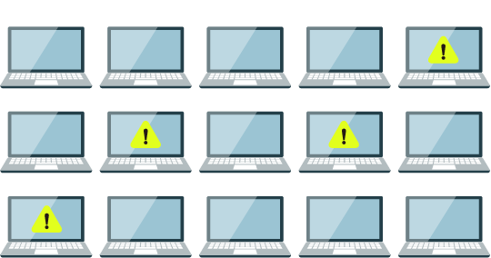 セキュリティ保護状況」でセキュリティリスクの高いPCがわかる