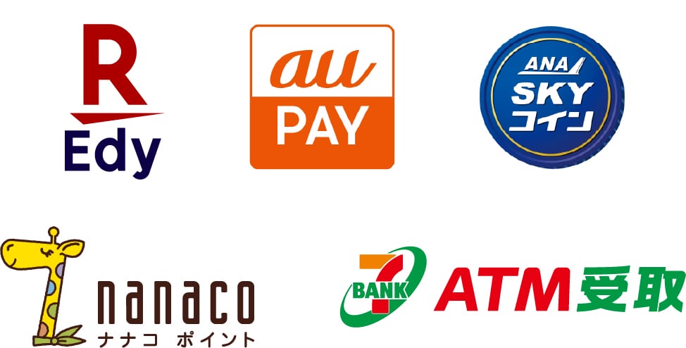 REdy auPAY ANA SKYコイン nanacoポイント  7BANK ATM受け取り