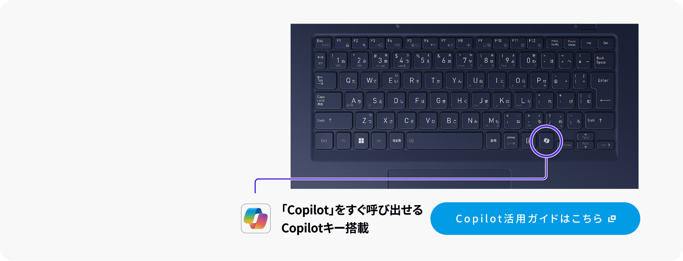 「Copilot」をすぐ呼び出せるCopilotキー搭載