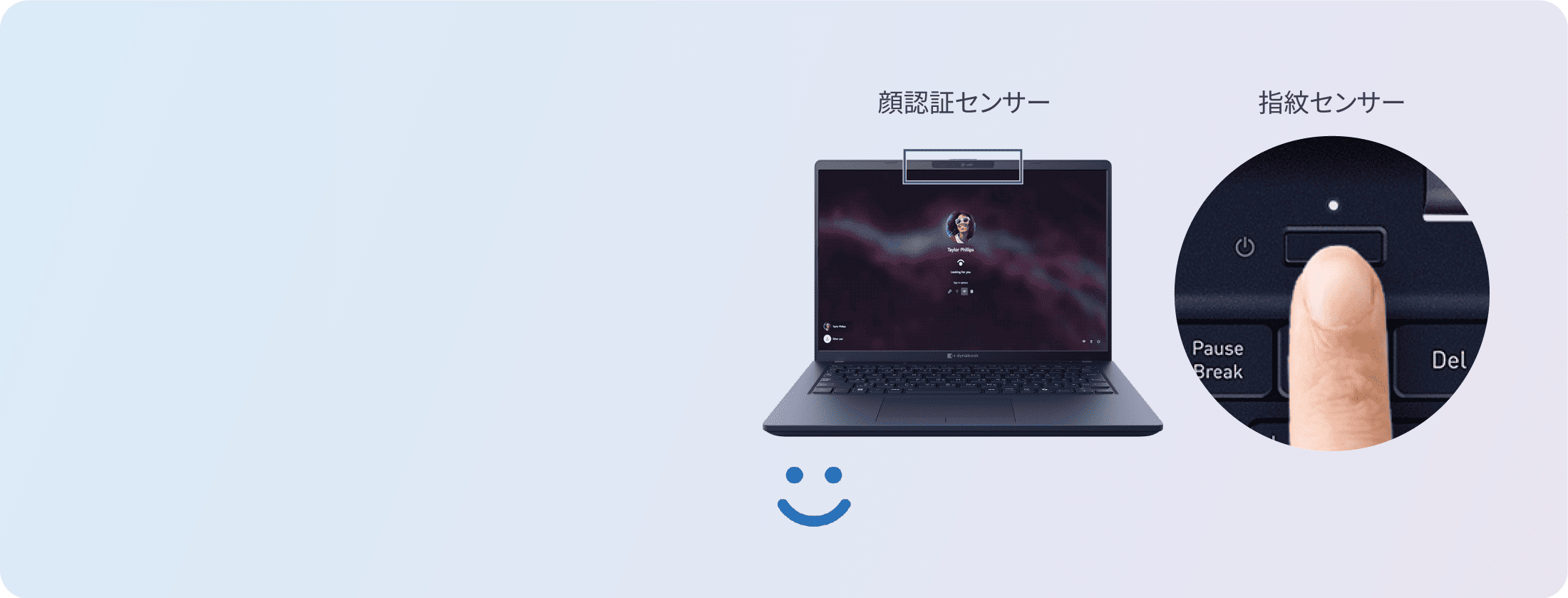 顔認証センサー　指紋センサー